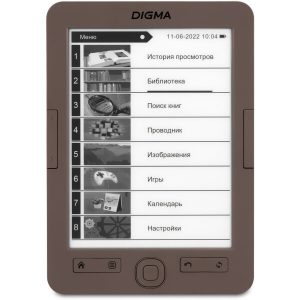 Электронная книга Digma E60С коричневый